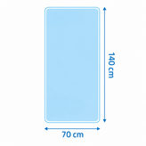 حوله ابعادی ، استخری سایز 140*70 با بوردر گلدوزی شده ، از برند madame coco